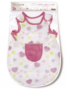 Smoby pizsama játékbabának Baby Nurse 024396 fehér-rózsaszín