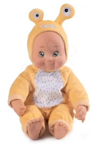Játékbaba jelmezben Dínó MiniKiss Croc Smoby kék ‚puszi’ hanggal és puha testtel 12 hó-tól