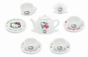 Porcelán teáskészlet Hello Kitty Smoby 12 darabos minőségi porcelánból