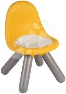 Kisszék gyerekeknek Kid Chair Yellow Smoby sárga UV szűrővel 50 kg teherbírással 27 cm magassággal 18 hó-tól