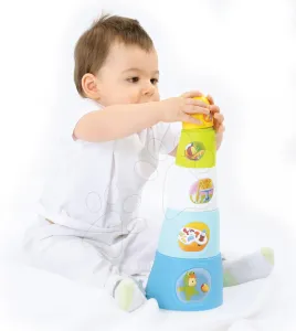 Smoby csészerakosgató kisbabáknak Happy Tower Cotoons 211317 kék
