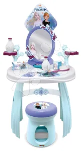 Pipere asztal székkel Frozen Hairdresser Smoby tükörrel és kiegészítőkkel