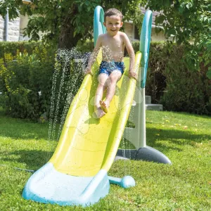 Vízi játék a kertbe vízsugárral Splashy Way 2in1 Smoby minden csúszda alá állítható fúvókamagassággal és UV szűrő 24 hó-tól