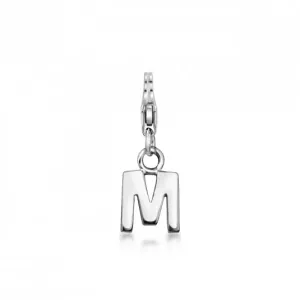SOFIA ezüst charm medál M betű  medál AEIC2486/R