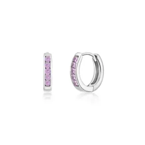 SOFIA ezüst fülbevaló rózsaszín cirkóniákkal  fülbevaló CK37101416139G