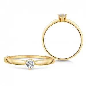 SOFIA arany eljegyzési gyűrű cirkonnal  gyűrű ZORZ689810XL1 #389453