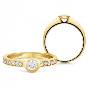 SOFIA arany eljegyzési gyűrű  gyűrű ZODLR235710XL1 #376072