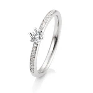 SOFIA DIAMONDS 14 k fehérarany gyűrű 0,29 ct gyémánttal  gyűrű BE41/05805-W #378290
