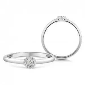 SOFIA DIAMONDS arany eljegyzési gyűrű 0,05 ct gyémánttal  gyűrű UDRG50429W-H-I1 #386903