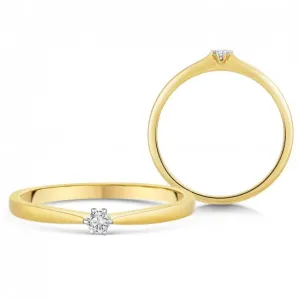 SOFIA DIAMONDS arany eljegyzési gyűrű 0,05 ct H / I1 gyémánttal  gyűrű UDRG47225Y-H-I1