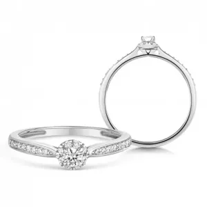 SOFIA DIAMONDS arany eljegyzési gyűrű 0,23 ct gyémánttal  gyűrű UDRG48708W-H-I1