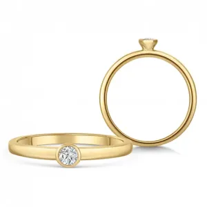 SOFIA DIAMONDS arany eljegyzési gyűrű gyémánttal 0,10 ct  gyűrű BDRB00075YG