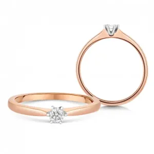 SOFIA DIAMONDS arany eljegyzési gyűrű gyémánttal 0,10 ct  gyűrű UDRG47226R-H-I1 #380555