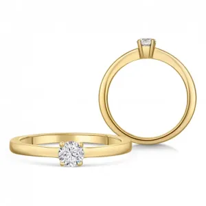 SOFIA DIAMONDS arany eljegyzési gyűrű gyémánttal 0,33 ct  gyűrű BDRB00066YG