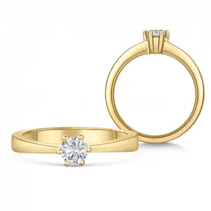 SOFIA DIAMONDS arany eljegyzési gyűrű gyémánttal 0,33 ct  gyűrű BDRB00071YG