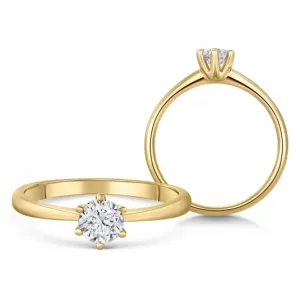 SOFIA DIAMONDS arany eljegyzési gyűrű gyémánttal 0,40 ct  gyűrű BDRB00149YG