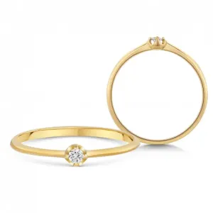 SOFIA DIAMONDS arany eljegyzési gyűrű  gyűrű ZODL2931DIXL1 #376075