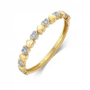 SOFIA DIAMONDS arany gyűrű gyémántokkal 0,018 ct  gyűrű GEMBG28619-18 #378575