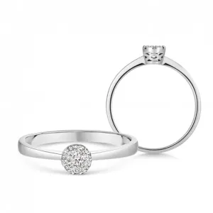 SOFIA DIAMONDS aranygyűrű gyémántokkal 0,122 ct  gyűrű GEMBG28505-18 #388111