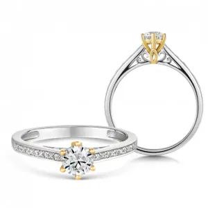 SOFIA DIAMONDS gyűrű gyémánttal 0,25 ct.H/I1  gyűrű AUBENK04X0P-H-I1