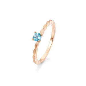 SOFIA DIAMONDS rosegold gyűrű topázzal  gyűrű BE42/03331-R #384256