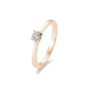 SOFIA DIAMONDS rózsaarany gyűrű 0,104 ct gyémánttal  gyűrű BE41/05763-R #383125