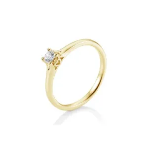 SOFIA DIAMONDS sárga arany gyűrű 0,10 ct gyémánttal  gyűrű BE41/05680-Y #381520