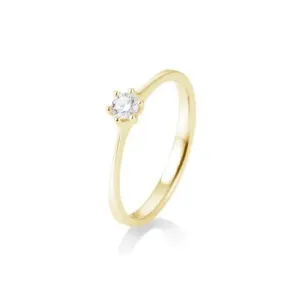 SOFIA DIAMONDS sárga arany gyűrű 0,15 ct gyémánttal  gyűrű BE41/82143-Y #381212