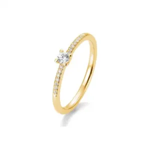 SOFIA DIAMONDS sárgaarany gyűrű 0,17 ct gyémánttal  gyűrű BE41/85950-Y