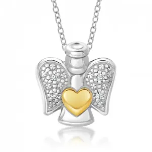 SOFIA ezüst medál angyal szívvel  medál AUSDZM1ZA0P-ZY