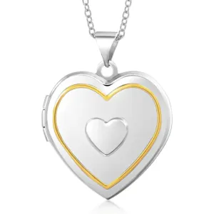 SOFIA ezüst medalion szív  medál HNP32040YG1-RO