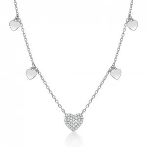 SOFIA ezüst nyaklánc szívvel  nyaklánc CONZB85694