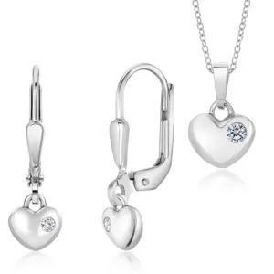 SOFIA ezüst szett fülbevaló, medál és lánc  szett SJ229125.200+SJ229126.200