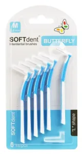 SOFTdent Butterfly fogköztisztító kefe hajlított 0,6 mm