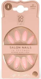 SOSU Cosmetics Műköröm Soft & Subtle (Salon Nails) 24 db