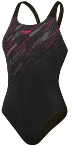 Speedo hyperboom placement muscleback black/electric pink/usa charcoal #1519698