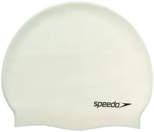 úszósapka speedo plain flat silicon cap fehér #659519
