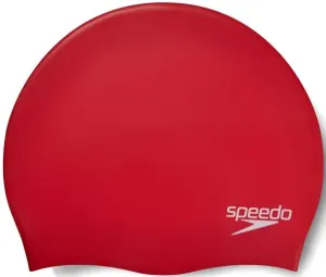 úszósapka speedo plain moulded silicone cap piros #1289506