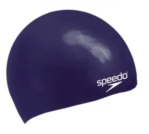 Speedo plain moulded silicone junior cap sötétkék #1086644