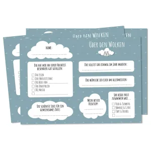 Spielehelden Above the Clouds Léggömb kártyák esküvői   kívánságokkalLéggömb alakú kártyák 50db. DIN A6