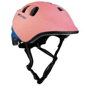 Gyermek kerékpáros sisak Spokey CHERUB 52-56 cm, rózsaszín és kék