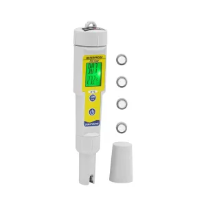 pH mérő hőmérsékletméréssel - LCD - 0–14 pH / hőmérséklet 0–50 °C | Steinberg Systems