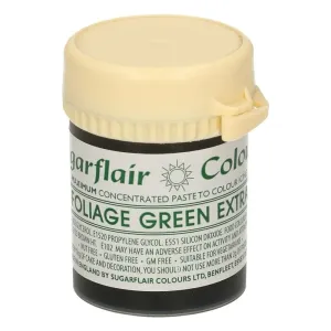 Gélszín extra zöld ( Foliage green extra ) - 42 g - Sugarflair Colours #1150000