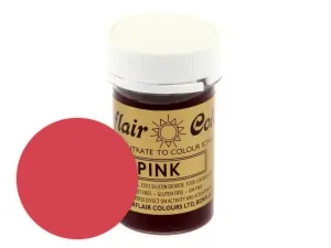 Rózsaszín gél festék Pink 25 g - Sugarflair Colours