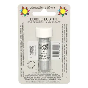Ezüst por festék (ezüst szikrázó) Silver Sparkle - Sugarflair Colours #252981
