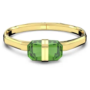 Swarovski Aranyozott tömör karkötő zöld kristályokkal Lucent 5633624 S (5,3 x 4,3 cm)