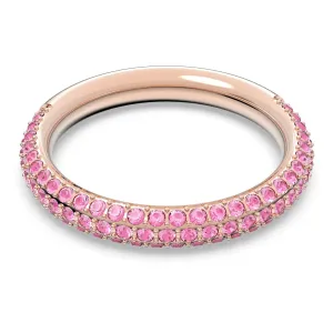 Swarovski Gyönyörű gyűrű rózsaszín Swarovski kristályokkal Stone 5642910 52 mm