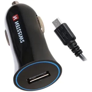 Töltő USB 12/24X Swissten 1AMP + micro USB kábel