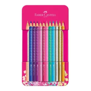 Faber-Castell Sparkle színes ceruzák / 12 db szett (háromszögletű színes)