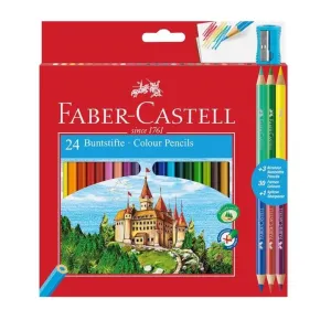 Színes ceruzák Faber-Castell / szett 24 szín (színes ceruzák)